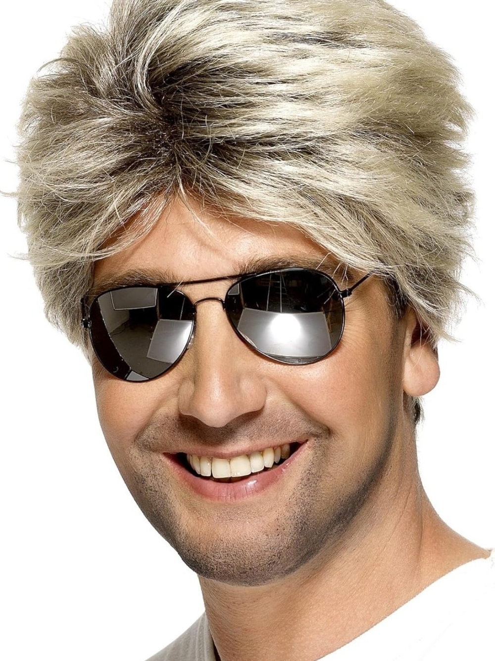 Smiffy's Men's 80's Street Wig Short and Straight